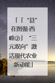 「“县”在图强·西峰②」“三元双向”激活现代农业新动能