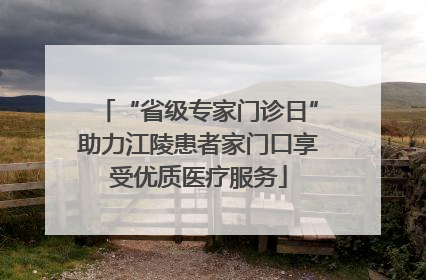 “省级专家门诊日”助力江陵患者家门口享受优质医疗服务