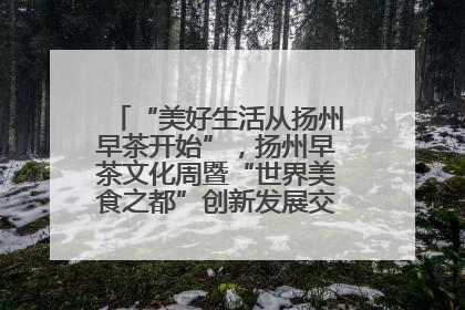 “美好生活从扬州早茶开始”，扬州早茶文化周暨“世界美食之都”创新发展交流活动启幕
