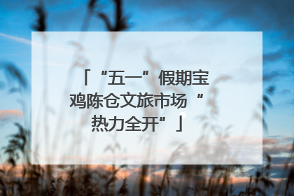 “五一”假期宝鸡陈仓文旅市场“热力全开”