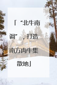 “北牛南调”，打造南方肉牛集散地