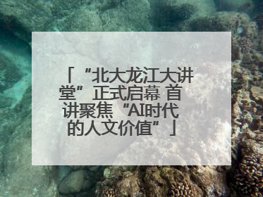 “北大龙江大讲堂”正式启幕 首讲聚焦“AI时代的人文价值”