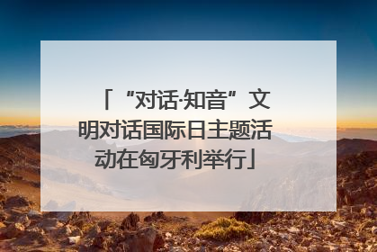“对话·知音”文明对话国际日主题活动在匈牙利举行