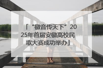 “徽音传天下”2025年首届安徽高校民歌大赛成功举办