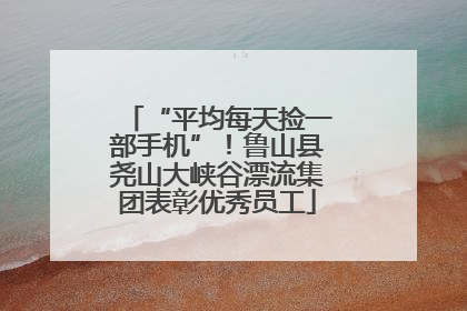 “平均每天捡一部手机”！鲁山县尧山大峡谷漂流集团表彰优秀员工