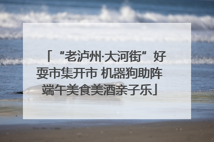 “老泸州·大河街”好耍市集开市 机器狗助阵端午美食美酒亲子乐