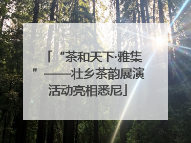 “茶和天下·雅集”——壮乡茶韵展演活动亮相悉尼