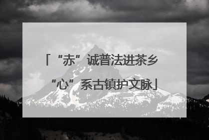“赤”诚普法进茶乡 “心”系古镇护文脉