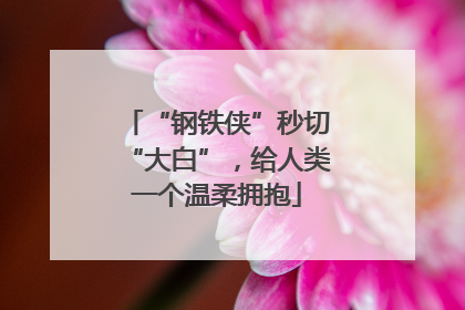 “钢铁侠”秒切“大白”，给人类一个温柔拥抱