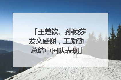 王楚钦、孙颖莎发文感谢，王励勤总结中国队表现