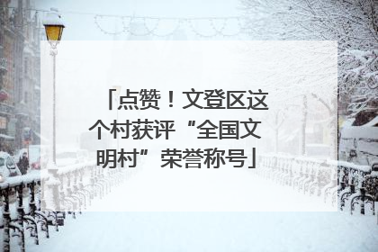 点赞！文登区这个村获评“全国文明村”荣誉称号