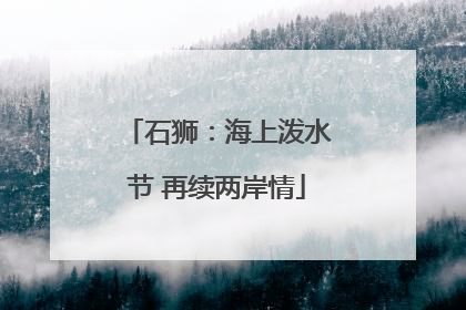 石狮：海上泼水节 再续两岸情