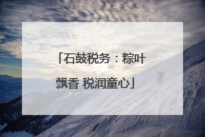 石鼓税务：粽叶飘香 税润童心