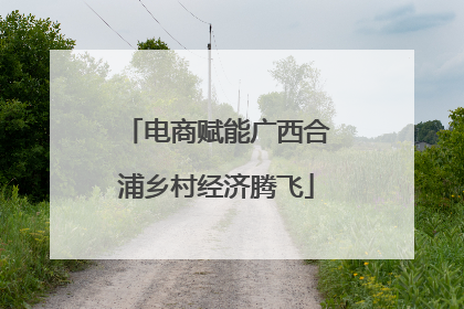 电商赋能广西合浦乡村经济腾飞