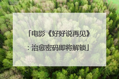 电影《好好说再见》：治愈密码即将解锁