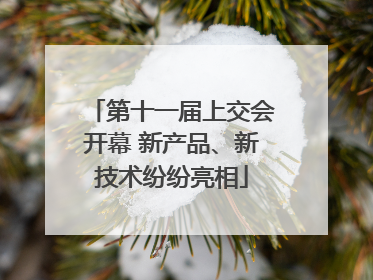 第十一届上交会开幕 新产品、新技术纷纷亮相