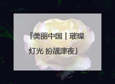 美丽中国｜璀璨灯光 扮靓津夜