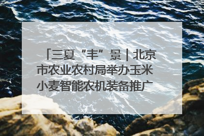三夏“丰”景｜北京市农业农村局举办玉米小麦智能农机装备推广“田间日”活动