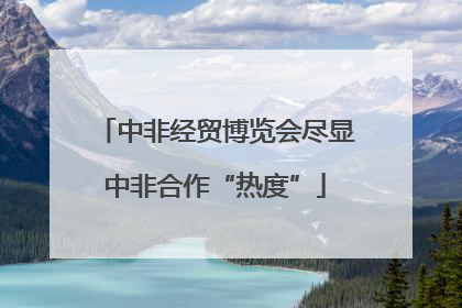 中非经贸博览会尽显中非合作“热度”