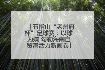 五指山“老州府杯”足球赛：以球为媒 勾勒海南自贸港活力新画卷