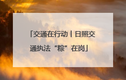 交通在行动丨日照交通执法“粽”在岗