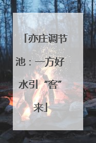 亦庄调节池：一方好水引“客”来