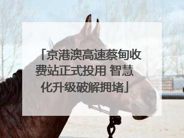 京港澳高速蔡甸收费站正式投用 智慧化升级破解拥堵