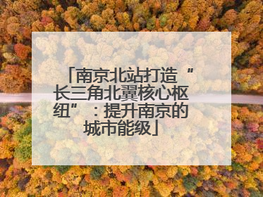 南京北站打造“长三角北翼核心枢纽”：提升南京的城市能级