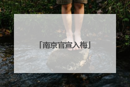 南京官宣入梅