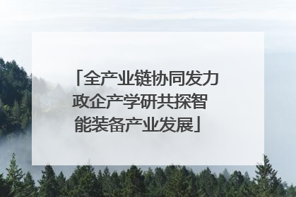 全产业链协同发力 政企产学研共探智能装备产业发展