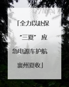 全力以赴保“三夏” 应急电源车护航襄州夏收
