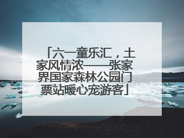 六一童乐汇，土家风情浓——张家界国家森林公园门票站暖心宠游客