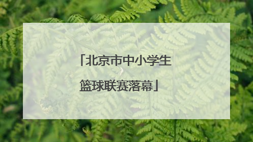 北京市中小学生篮球联赛落幕