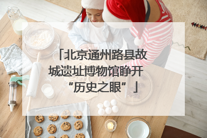 北京通州路县故城遗址博物馆睁开“历史之眼”