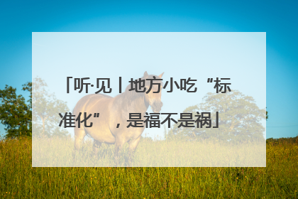 听·见丨地方小吃“标准化”，是福不是祸