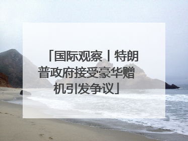 国际观察丨特朗普政府接受豪华赠机引发争议
