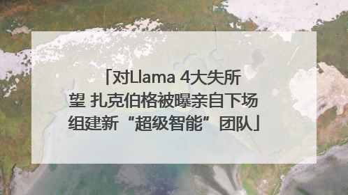 对Llama 4大失所望 扎克伯格被曝亲自下场组建新“超级智能”团队