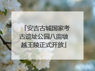 安吉古城国家考古遗址公园八亩墩越王陵正式开放