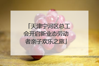 天津宁河区总工会开启新业态劳动者亲子欢乐之旅