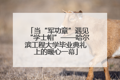 当“军功章”遇见“学士帽”——哈尔滨工程大学毕业典礼上的暖心一幕
