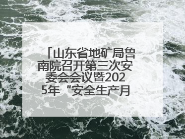 山东省地矿局鲁南院召开第三次安委会会议暨2025年“安全生产月”活动启动仪式