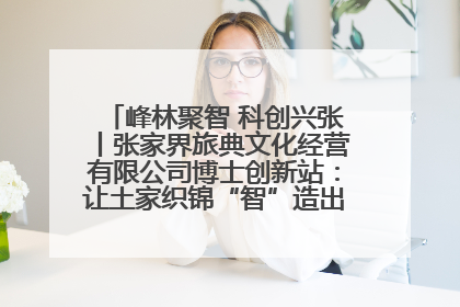 峰林聚智 科创兴张丨张家界旅典文化经营有限公司博士创新站：让土家织锦“智”造出非遗新传奇
