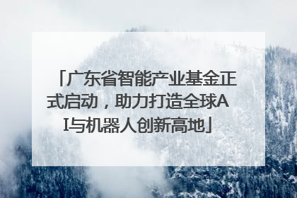 广东省智能产业基金正式启动，助力打造全球AI与机器人创新高地