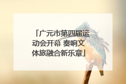 广元市第四届运动会开幕 奏响文体旅融合新乐章
