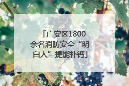 广安区1800余名消防安全“明白人”提能补钙