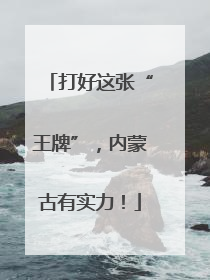 打好这张“王牌”，内蒙古有实力！