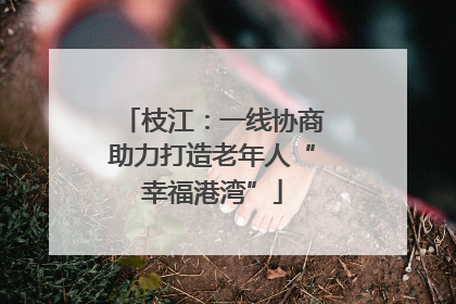 枝江：一线协商助力打造老年人“幸福港湾”