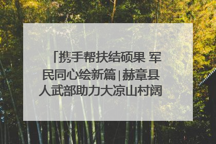 携手帮扶结硕果 军民同心绘新篇∣赫章县人武部助力大凉山村阔步乡村振兴路
