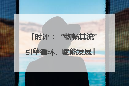 时评：“物畅其流”引擎循环、赋能发展