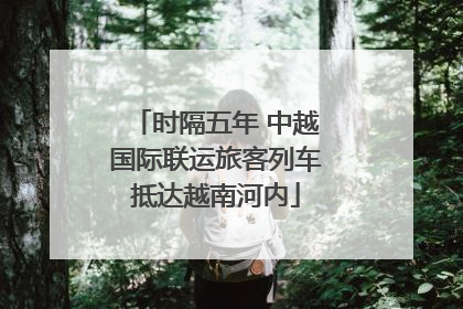 时隔五年 中越国际联运旅客列车抵达越南河内